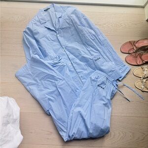 NWOT Zara cotton pajamas blue